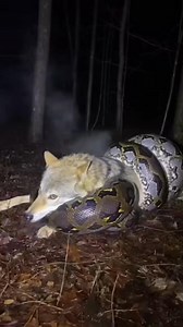 Wolf Trapped by Giant Python—Cop Steps In Just in Time  | Caught on Camera | Laugh Crime | Facebook