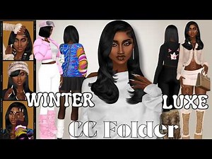 Winter Luxe Lookbook ❄️🤍 | Sims 4 Female CC Folder + CC Links