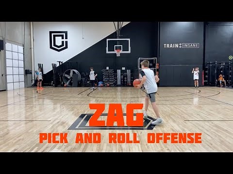 Zag pick and roll offense