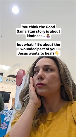 Rose Ramandi 🕊 Christian Identity & Life Coach on Instagram: "When we reduce this story to morality, we miss what Jesus is really doing in our lives. Because in the story of the Good Samaritan, Jesus wasn’t just teaching kindness— He was exposing a wound. 💔 A wound all of us have been carrying without knowing. A wounded man inside of us that we’ve been ignoring. And more than that— He was showing us how that wound gets healed. In Luke 10, Jesus says: “A certain man went down… and fell among th