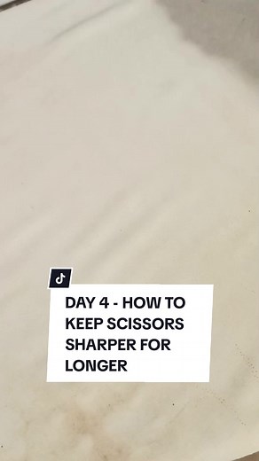 Keep Scissors Sharper for Longer - Sewing Tip Day 4