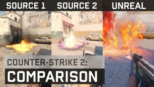 Сравнение графики Counter-Strike - Source vs Source 2 vs Unreal Engine 5