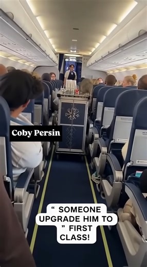 When the flight attendant says ‘stretch your legs’ and one passenger takes it literally | Coby Persin