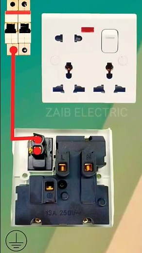 Combined switch socket connection - 16 amp socket switch