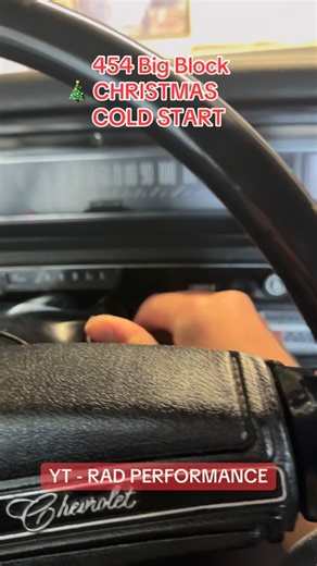 RAD PERFORMANCE on Instagram: "Christmas morning hits different when a big block wakes up 🎄🔥 Cold start on a 454 Chevy V8—the sound, the shake, the old-school muscle that never needed a touchscreen. If you know, you know. Drop a comment with the engine you’d fire up on Christmas morning. #BigBlock454 #ColdStartV8 #ChristmasColdStart #AmericanMuscle #454Chevy #BigBlockChevy #ColdStart #V8ColdStart #AmericanMuscleCar #MuscleCarReels #CarReels #CarInstagram #EngineStart #ClassicMuscle #OldSchoolV