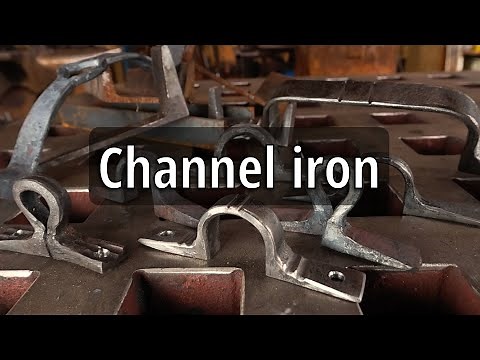 Blacksmithing - Forging door handles - scrap iron challenge