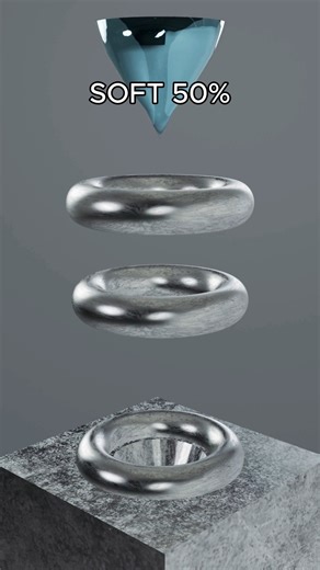 0% vs 100 % Soft Body Simulation