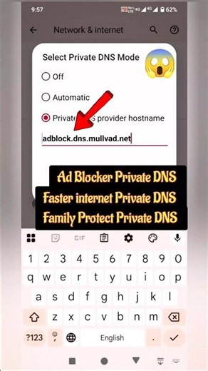 Top 3 Private DNS Settings 🚨 Private DNS 📲 AdBlocker DNS 📣 DNS Settings | Clear browsing dns setting
