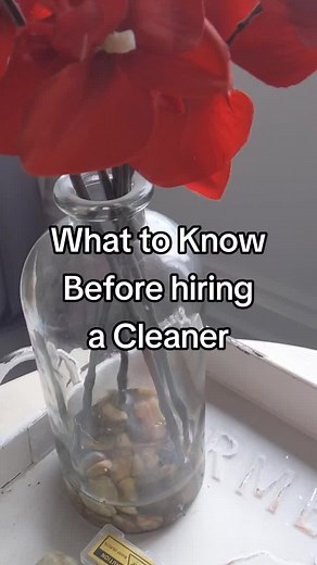 What you should know before hiring a cleaner. Hiring a cleaning service. Hiring a cleaner. #cleantok #cleaningservice #cleaner #professionalcleaners #cleaningtips
