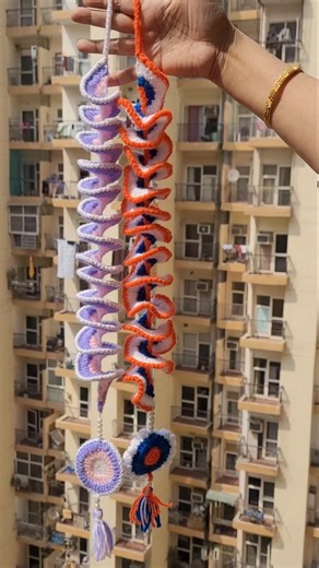 Crochet Spiral Wind Spinner #crochet #crochetforbeginners #crocheting