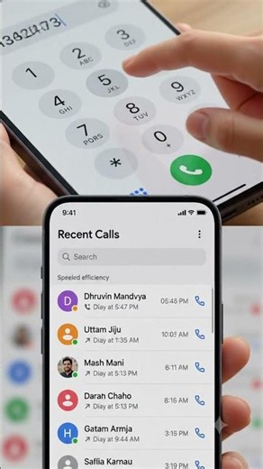 Recent Calls UI 📞 | Smart Call History & Contact Management App | 3D Mobile Animation