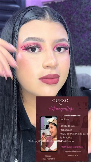 TUTORIAL PARA SAN VALENTIN!💗 Amor si tú quieres aprender a maquillarte puedes inscribirte a mi curso que será el 8 de Febrero!💗 #makeup #automaquillaje #cursodemaquillaje #cursodeautomaquillaje #tutorialdemaquillaje