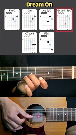Guitar Picking and Strumming Practice | Dream On