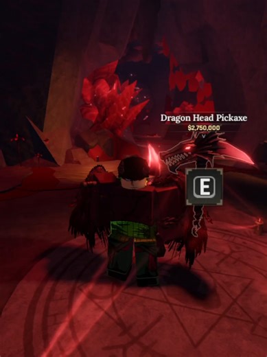 Cara Beli Dragon Head Pickaxe di The Forge