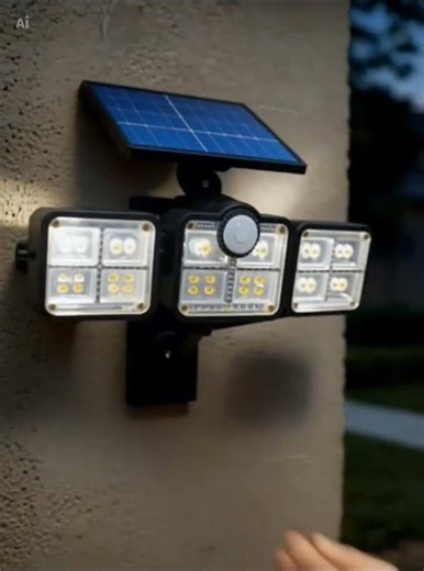 ✅️💡 Ilumina Mesmo? Review Luminária Solar 122 LEDs com Sensor #energiasolar #solar #casa #led