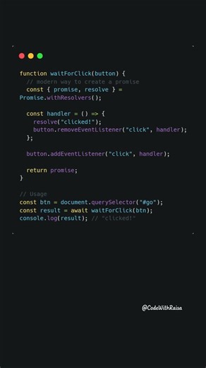 Stop using new Promise() in JavaScript #coding #javascript #shorts