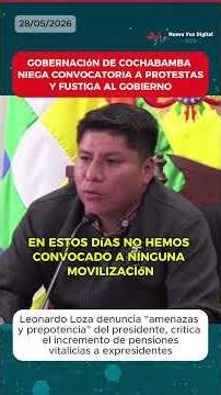 LOZA RESPONDS: "The government has neglected the people" | Denounces threats from the President