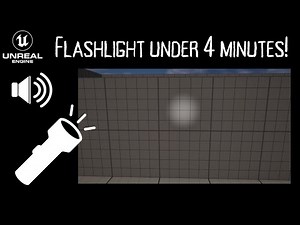 How to make a flashlight with audio in UE5 in under 4 minutes!