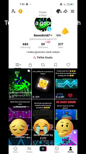 Tutorial for making a gd profile(easy) :D leave a heart and comment what you think