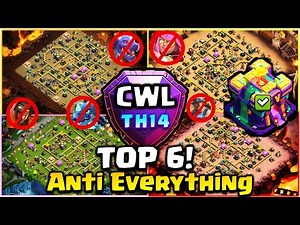 NEW BEST Town Hall 14 (TH14) Base Layout + Copy Link 2025 | Top 6 TH14 War/Trophy Base | COC TH14