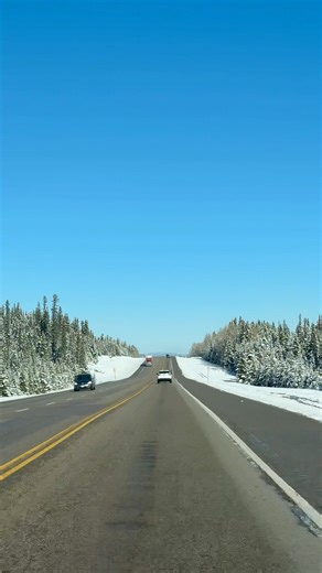 Fall Meets Snow | Driving Jasper to Hinton on Yellowhead Highway 🇨🇦❄️🍂 | Moments and Vibes
