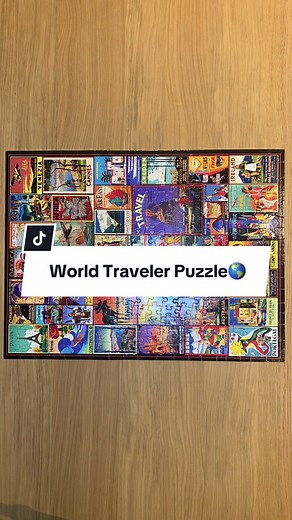 300-piece puzzle from @White Mountain Puzzles titled “Travel the World” as part of the 12/6/2025 speed puzzling competition. Still waiting on my placement but I finished this in 41 minutes and 20 seconds. Was trying to get under 40 but was not my day lol #puzzle #puzzletok #fyp #travel #creatorsearchinsights