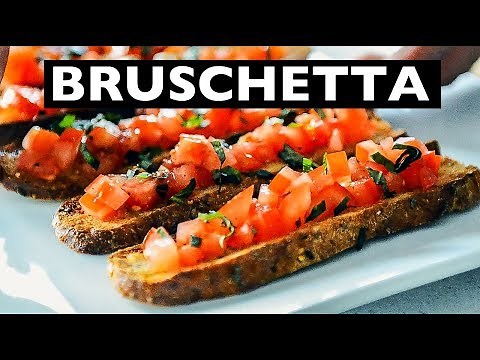 EASY VEGAN BRUSCHETTA RECIPE | Learn how to make this dish! | BEST VEGAN RECIPES