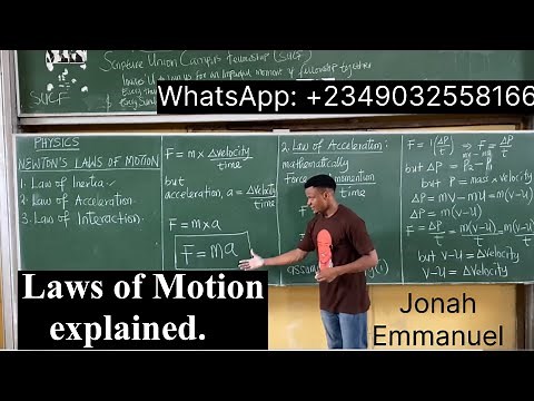Newton’s Laws of Motion | JAMB and WAEC Physics tutorials #excellenceacademy #jonahemmanuel #physics