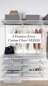 7.6K views · 39 reactions | Your closet. Your style. Your way.  Elfa custom closets are built to fit you! Get started on your free closet design today at #TheContainerStore: https://container.store/40QTKzK Whether you have a reach-in or a walk-in, choose from our closet solutions that offer beautiful finishes, space-saving accessories, and completely adjustable steel strength. | The Container Store | Facebook