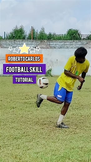 Sonu Rajbhar on Instagram: "Roberto Carlos Football Skill Tutorial ⚽🥵❤️ #football #skills #trending #viral #explore #like #video #reels #instagram #soccer"