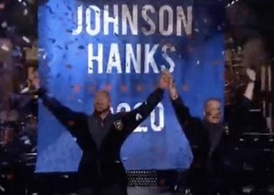 The Rock Uses SNL Monologue to Announce Presidential Run With Tom Hanks as His VP