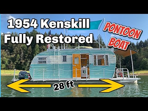 One of a Kind! 1954 Kenskill Restored Vintage Pontoon Trailer