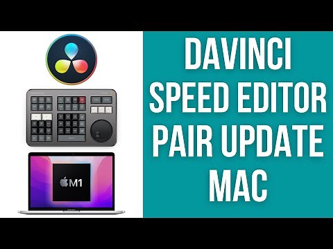 How To Pair Davinci Speed Editor macOS Bluetooth USB Setup Firmware Update