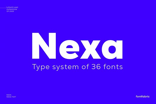 Nexa, a Sans Serif Font by Fontfabric