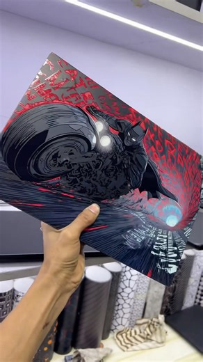 Batman 3d wrap for laptop #shorts #viral #vlog #batman #laptoplamination #laptopskin #laptopwrap