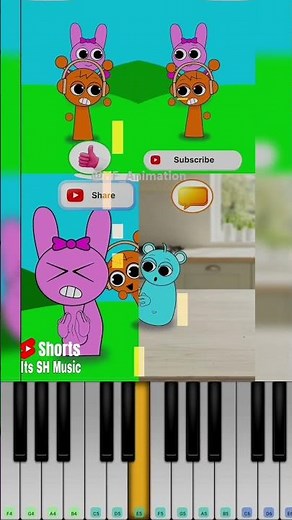 Sprunki Chased by... Which one is your favorite? @HF_Animation - Piano Tutorial