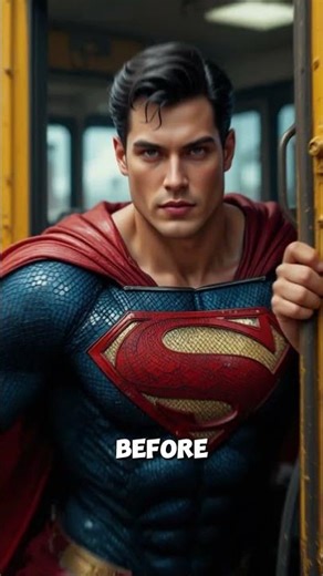 Superman Takes Flight Through the City