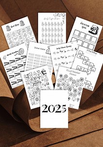 Bullet Journal imprimable | Pages d'agenda PDF personnalisables pour un journal créatif - Etsy France