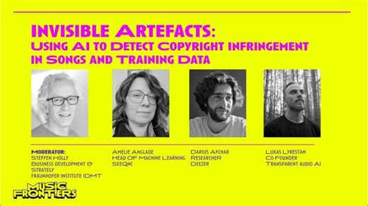 MUSIC FRONTIERS - Invisible Artefacts: Using AI to detect Copyright Infringement in Songs #aimusic | „Matthias Strobel