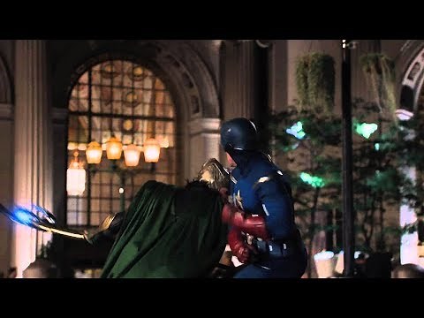 Loki Vs Captain America Fight Scene - Marvel Avenger's(2012)