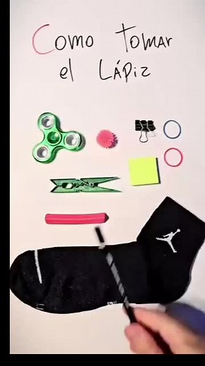 Ideas y ejemplos para mejorar el agarre del lápiz