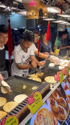 🇲🇾 Malaysia Night Market Chinese Pancake! Kuala Lumpur Food🥞 Pancake Cina🔥 말레이시아 야시장 팬케이크! 쿠알라룸푸르 음식