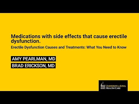 6. Medications with side effects that cause erectile dysfunction
