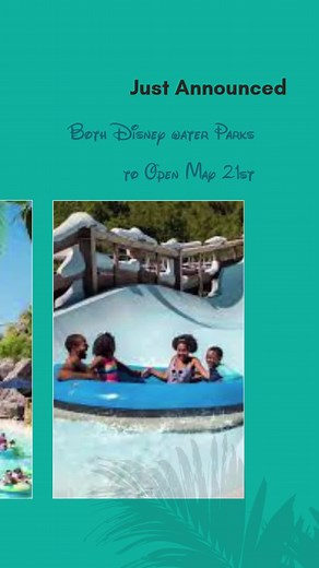 For the first time since 2019, Disney World will have all 6 of our parks—all 4 theme parks and 2 water parks—open at the same time. From May 21 through September 7, Disney World guests can enjoy the tropical shipwreck oasis of Typhoon Lagoon and the frosty fun of Blizzard Beach water park. Tis the sea-sun to enjoy free water park access on arrival day for Resort guests! Our Resort guests are already starting their stay with a splash with free water park admission on their arrival day in 2025… an