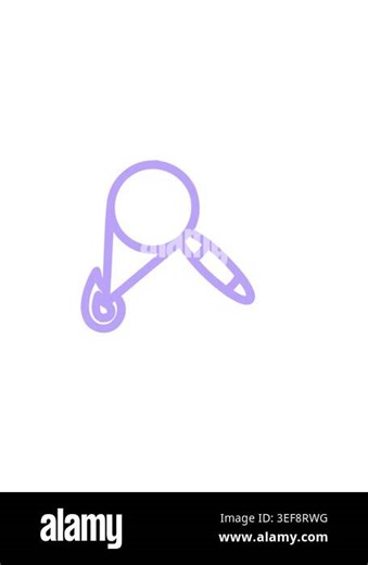 horizontally vibrating animation of magnifying glass burning symbol icon Stock Video Footage - Alamy