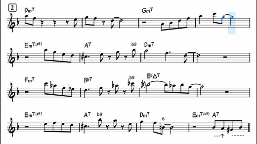 Blue Bossa - Altered Tension Exercise for Tenor Sax