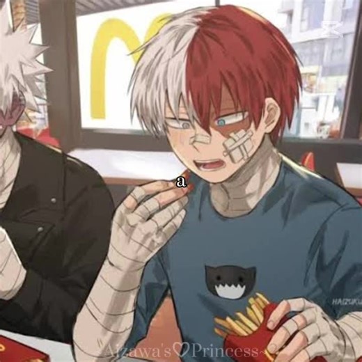 if you dont know his father only married his mother so he cuold make a child with ice and fire powers he went though constant abuses from his father never got to play firends, or his siblings then when a war happen between heros and villans he was forced to kill his older brother beause he was a villan