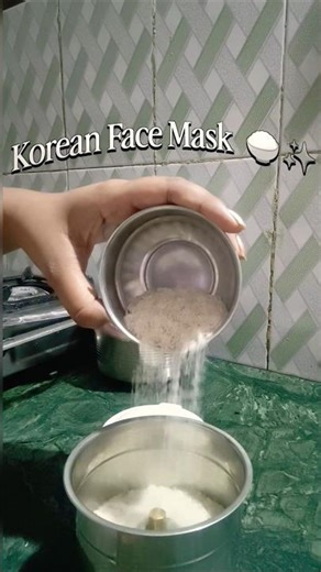 My Favourite Glowing Face Pack 🫶🏻🍚✨ #minivlog #shortsfeed #viral #koreanskincare #trending