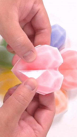 Penny on Instagram: "Rainbow Hearts Wax Cracking. 🎈🎈 #slimeasmrvideo #waxcracking #slime #slimetube vc #wax #rainbow"