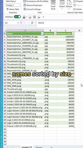 List File Sizes In Excel⁉️ #excel